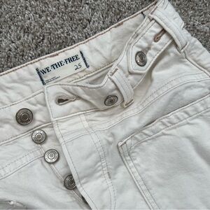 Free People Cream Women Jeans
